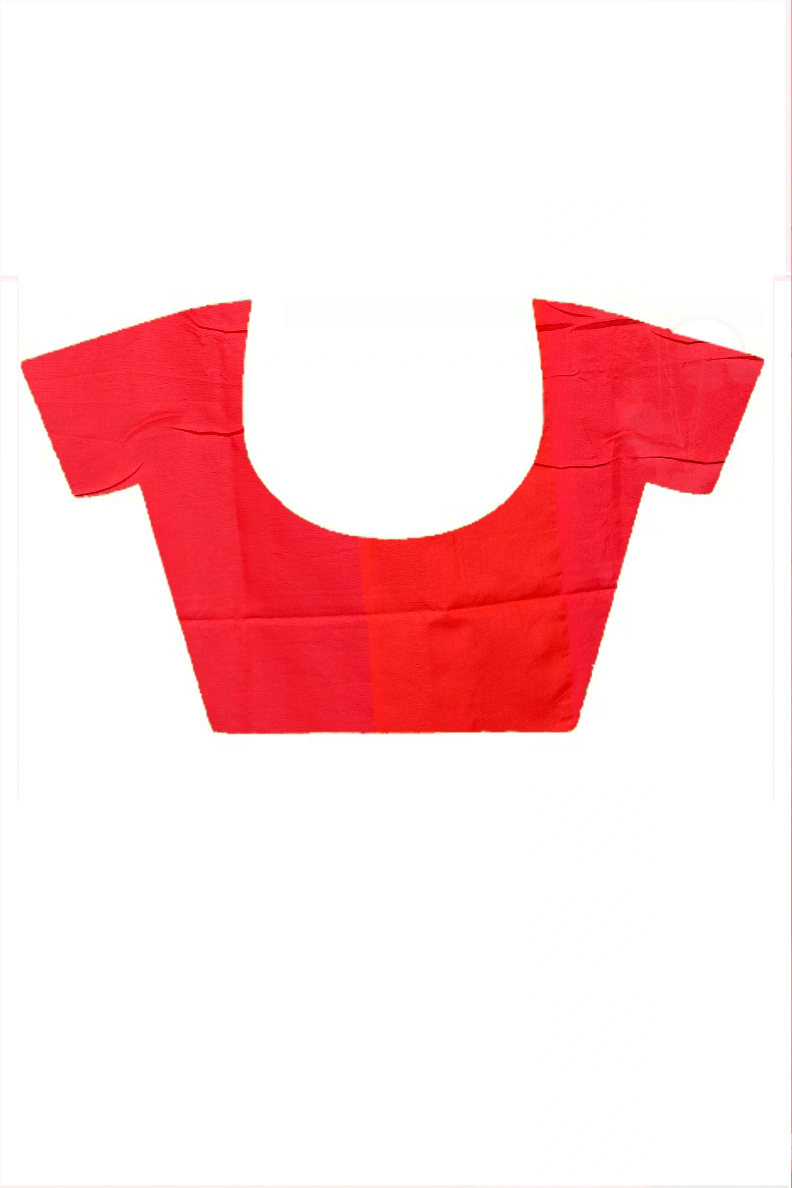 Red Cotton Blended Paru Hand Loom Saree (516)